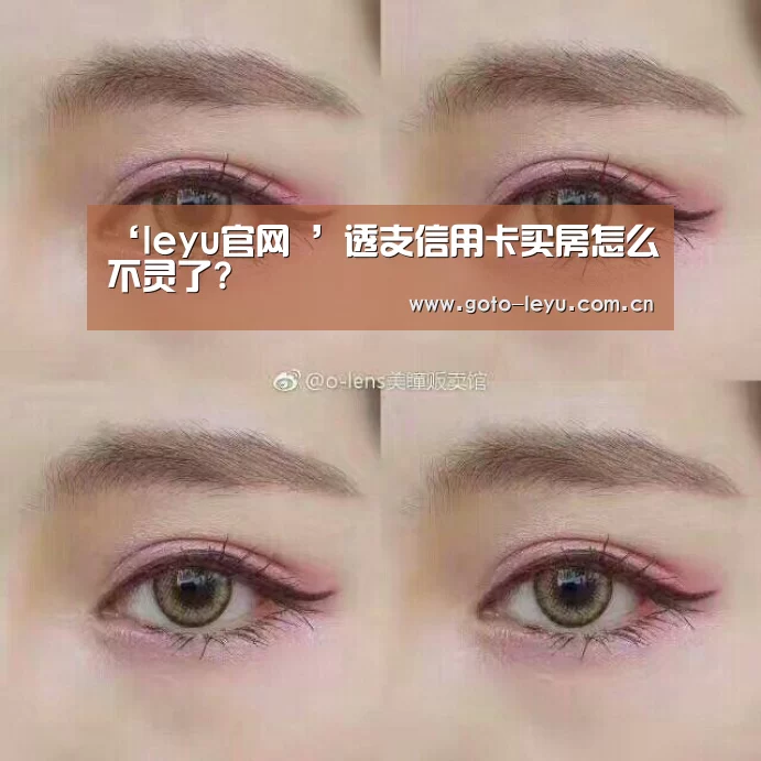 ‘leyu官网 ’透支信用卡买房怎么不灵了?(图1) 乐鱼官方首页