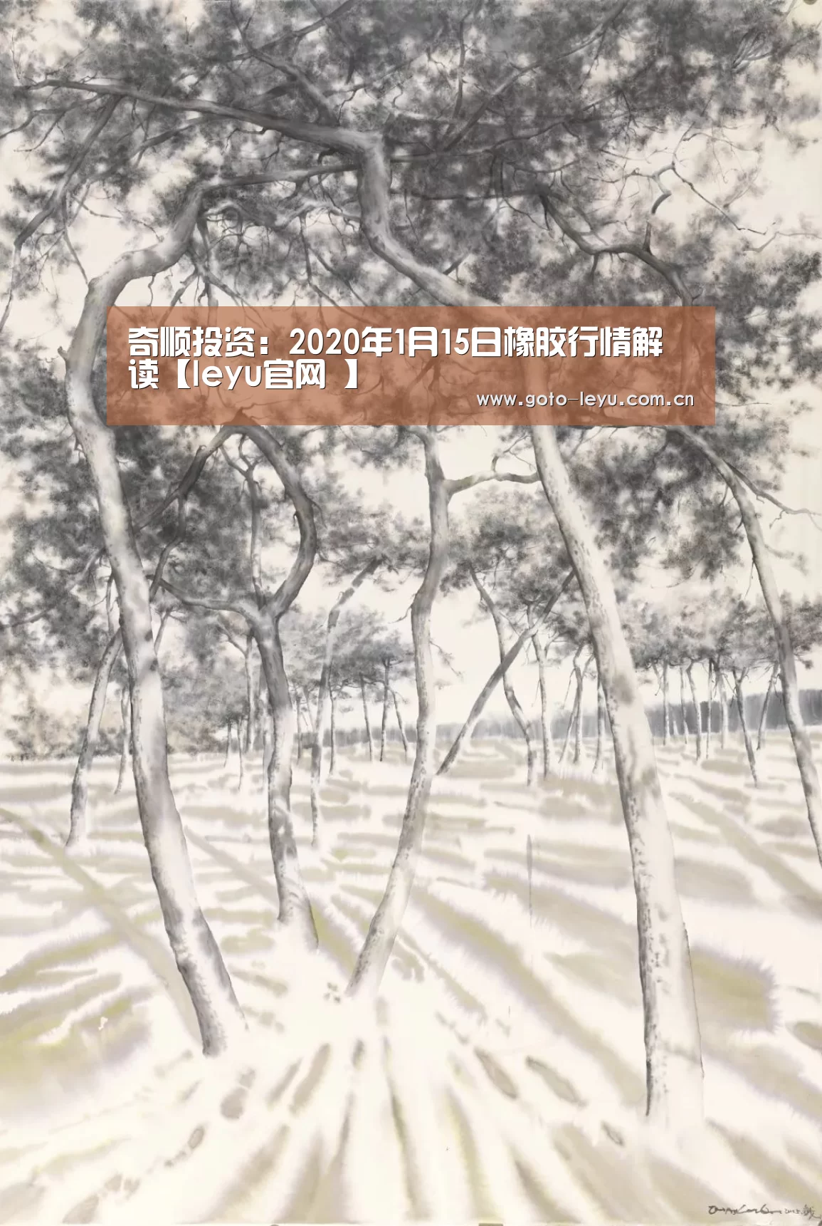 奇顺投资:2020年1月15日橡胶行情解读【leyu官网 】(图2) leyu官网